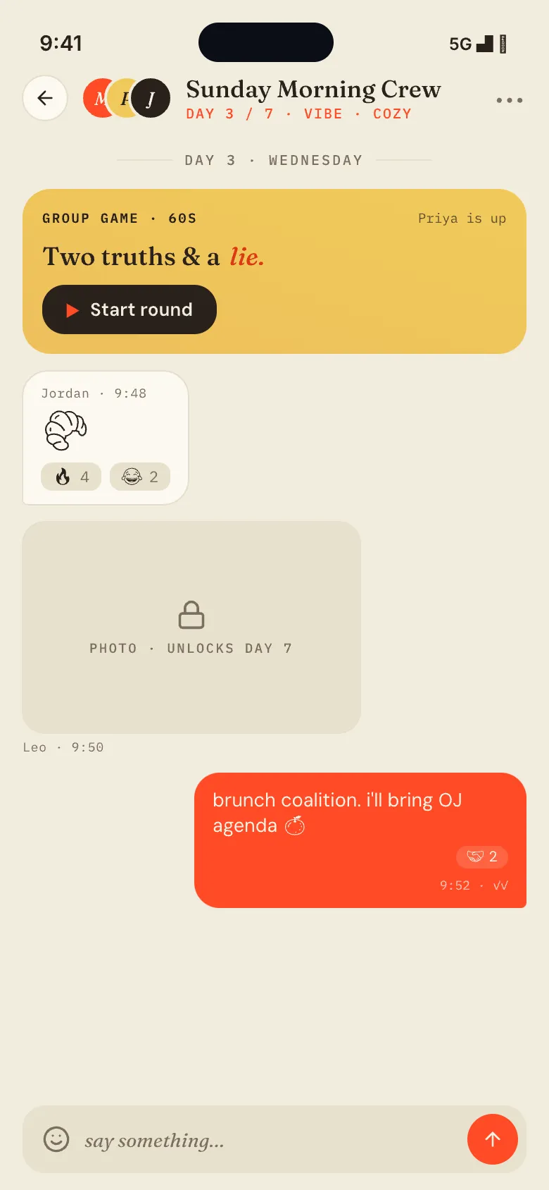 BestBuds screen, The Game
